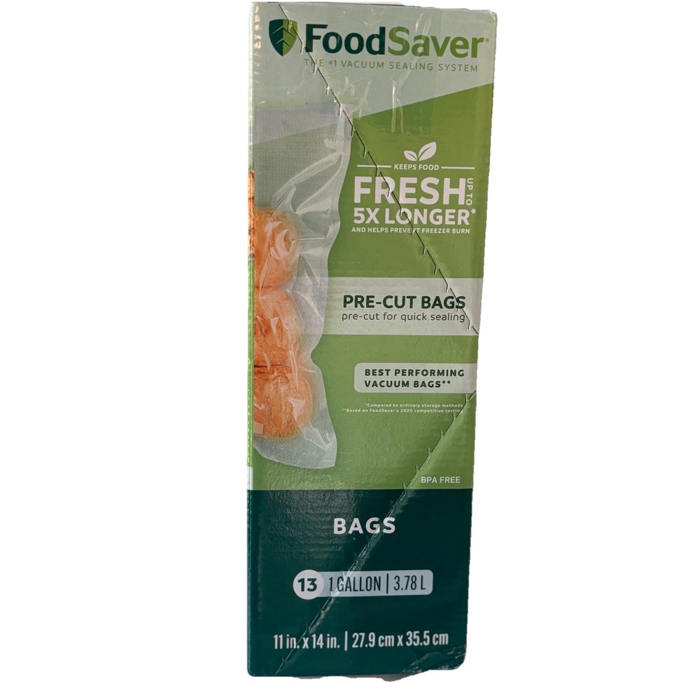 New FoodSaver 1 Gallon Precut Vacuum‎ Seal Bags Food Preservation Sous Vide #13